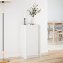 Sideboard with white engineered wood LED lights 42.5x34x85 cm by , Sideboards - Ref: Foro24-852138, Price: 55,93 €, Discount: %