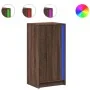 Sideboard with LED lights, engineered wood, brown oak, 42.5x34x85 cm by , Sideboards - Ref: Foro24-852144, Price: 59,30 €, Di...