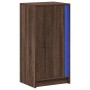 Sideboard with LED lights, engineered wood, brown oak, 42.5x34x85 cm by , Sideboards - Ref: Foro24-852144, Price: 60,04 €, Di...