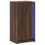 Sideboard with LED lights, engineered wood, brown oak, 42.5x34x85 cm by , Sideboards - Ref: Foro24-852144, Price: 59,30 €, Di...