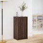 Sideboard with LED lights, engineered wood, brown oak, 42.5x34x85 cm by , Sideboards - Ref: Foro24-852144, Price: 60,04 €, Di...