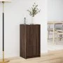 Sideboard with LED lights, engineered wood, brown oak, 42.5x34x85 cm by , Sideboards - Ref: Foro24-852144, Price: 59,30 €, Di...