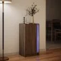 Sideboard with LED lights, engineered wood, brown oak, 42.5x34x85 cm by , Sideboards - Ref: Foro24-852144, Price: 59,30 €, Di...
