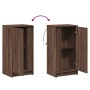 Sideboard with LED lights, engineered wood, brown oak, 42.5x34x85 cm by , Sideboards - Ref: Foro24-852144, Price: 60,04 €, Di...