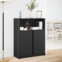 LED sideboard in black engineered wood 77x34x100 cm by , Sideboards - Ref: Foro24-852146, Price: 86,24 €, Discount: %