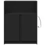 LED sideboard in black engineered wood 77x34x100 cm by , Sideboards - Ref: Foro24-852146, Price: 85,12 €, Discount: %