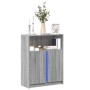 Sideboard with LED lights in Sonoma grey engineered wood 77x34x100 cm by , Sideboards - Ref: Foro24-852150, Price: 79,61 €, D...