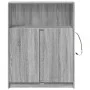 Sideboard with LED lights in Sonoma grey engineered wood 77x34x100 cm by , Sideboards - Ref: Foro24-852150, Price: 78,73 €, D...