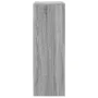 Sideboard with LED lights in Sonoma grey engineered wood 77x34x100 cm by , Sideboards - Ref: Foro24-852150, Price: 78,73 €, D...