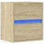 Mueble de TV de pared con luces LED roble Sonoma 41x31x45 cm de , Muebles TV - Ref: Foro24-852275, Precio: 55,65 €, Descuento: %
