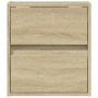 Wand-TV-Möbel mit LED-Lichtern in Sonoma-Eiche 41x31x45 cm von , TV-Möbel - Ref: Foro24-852275, Preis: 56,59 €, Rabatt: %