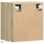 Wall-mounted TV stand with LED lights Sonoma oak 41x31x45 cm by , TV Furniture - Ref: Foro24-852275, Price: 55,65 €, Discount: %