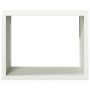 Weißer Stahlholzständer 100x40x80 cm von , Brennholztaschen und -halter - Ref: Foro24-850976, Preis: 94,55 €, Rabatt: %