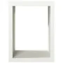 Weißer Stahlholzstapel 60x40x80 cm von , Brennholztaschen und -halter - Ref: Foro24-850997, Preis: 101,89 €, Rabatt: %