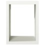 Weißer Stahlholzstapel 60x40x80 cm von , Brennholztaschen und -halter - Ref: Foro24-850997, Preis: 103,56 €, Rabatt: %