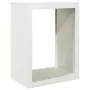 Weißer Stahlholzstapel 60x40x80 cm von , Brennholztaschen und -halter - Ref: Foro24-850997, Preis: 101,89 €, Rabatt: %