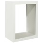 Weißer Stahlholzstapel 60x40x80 cm von , Brennholztaschen und -halter - Ref: Foro24-850997, Preis: 103,56 €, Rabatt: %