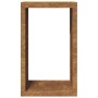 Leñero de acero oxidado 60x40x100 cm de , Bolsas y soportes de leña - Ref: Foro24-850995, Precio: 98,87 €, Descuento: %