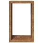 Verrosteter Stahlholzstapel 60x40x100 cm von , Brennholztaschen und -halter - Ref: Foro24-850995, Preis: 108,83 €, Rabatt: %