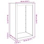 Leñero de acero oxidado 60x40x100 cm de , Bolsas y soportes de leña - Ref: Foro24-850995, Precio: 104,64 €