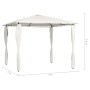 Gazebo with cream pole covers 3x3x2.6 m 160 g/m² by vidaXL, Tents and gazebos - Ref: Foro24-313605, Price: 193,39 €, Discount: %