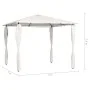 Gazebo with cream pole covers 3x3x2.6 m 160 g/m² by vidaXL, Tents and gazebos - Ref: Foro24-313605, Price: 189,44 €, Discount: %