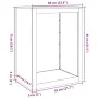 Verrosteter Stahlholzstapel 60x40x80 cm von , Brennholztaschen und -halter - Ref: Foro24-851002, Preis: 92,13 €, Rabatt: %