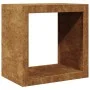 Verrosteter Stahlholzstapel 60x40x60 cm von , Brennholztaschen und -halter - Ref: Foro24-851009, Preis: 84,13 €, Rabatt: %