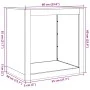 Verrosteter Stahlholzstapel 60x40x60 cm von , Brennholztaschen und -halter - Ref: Foro24-851009, Preis: 84,13 €, Rabatt: %
