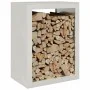 Stainless steel firewood rack 60x40x80 cm by , Firewood bags and holders - Ref: Foro24-851000, Price: 147,02 €, Discount: %