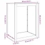 Stainless steel firewood rack 60x40x80 cm by , Firewood bags and holders - Ref: Foro24-851000, Price: 147,02 €, Discount: %