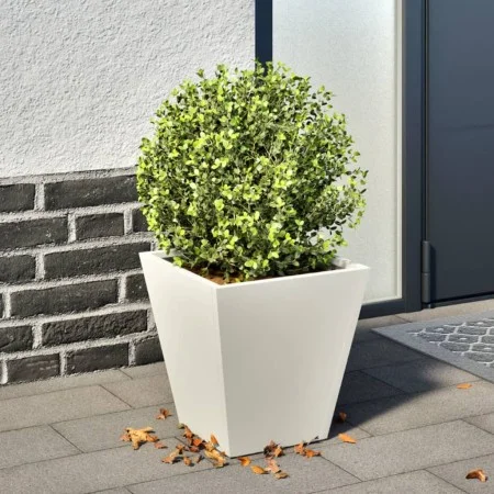Jardinera hexagonal acero blanca 30x30x30 cm de , Maceteros y jardineras - Ref: Foro24-851040, Precio: 29,12 €, Descuento: %