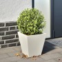 Sechseckiger weißer Stahl-Pflanzkübel 30x30x30 cm von , Töpfe und Pflanzgefäße - Ref: Foro24-851040, Preis: 29,54 €, Rabatt: %