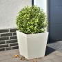 Pflanzgefäß aus weißem Stahl 40x40x40 cm von , Töpfe und Pflanzgefäße - Ref: Foro24-851054, Preis: 38,62 €, Rabatt: %