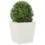 Pflanzgefäß aus weißem Stahl 40x40x40 cm von , Töpfe und Pflanzgefäße - Ref: Foro24-851054, Preis: 43,50 €, Rabatt: %