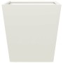 Pflanzgefäß aus weißem Stahl 40x40x40 cm von , Töpfe und Pflanzgefäße - Ref: Foro24-851054, Preis: 38,62 €, Rabatt: %