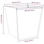 Pflanzgefäß aus weißem Stahl 40x40x40 cm von , Töpfe und Pflanzgefäße - Ref: Foro24-851054, Preis: 43,50 €, Rabatt: %