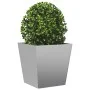 2 galvanized steel planters 40x40x40 cm by , Pots and planters - Ref: Foro24-851063, Price: 56,27 €, Discount: %
