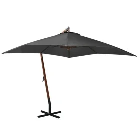 Hängeschirm mit anthrazitgrauer Tannenholzstange 3x3 m von vidaXL, Sonnenschirme - Ref: Foro24-313774, Preis: 138,52 €, Rabat...