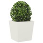 Weißer Stahl-Pflanzkübel 50x50x50 cm von , Töpfe und Pflanzgefäße - Ref: Foro24-851068, Preis: 53,08 €, Rabatt: %