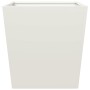 Weißer Stahl-Pflanzkübel 50x50x50 cm von , Töpfe und Pflanzgefäße - Ref: Foro24-851068, Preis: 53,08 €, Rabatt: %