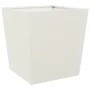 Jardinera de acero blanca 50x50x50 cm de , Maceteros y jardineras - Ref: Foro24-851068, Precio: 59,18 €, Descuento: %