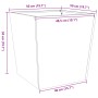 Weißer Stahl-Pflanzkübel 50x50x50 cm von , Töpfe und Pflanzgefäße - Ref: Foro24-851068, Preis: 53,08 €, Rabatt: %