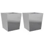 Pflanzkübel 2 Stück verzinkter Stahl 50x50x50 cm von , Töpfe und Pflanzgefäße - Ref: Foro24-851077, Preis: 77,96 €, Rabatt: %
