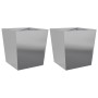 Pflanzkübel 2 Stück verzinkter Stahl 50x50x50 cm von , Töpfe und Pflanzgefäße - Ref: Foro24-851077, Preis: 66,91 €, Rabatt: %