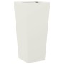 Pflanzgefäß aus weißem Stahl 35x35x75 cm von , Töpfe und Pflanzgefäße - Ref: Foro24-851082, Preis: 63,40 €, Rabatt: %