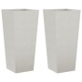 Jardineras 2 uds acero inoxidable 35x35x75 cm de , Maceteros y jardineras - Ref: Foro24-851089, Precio: 151,46 €, Descuento: %