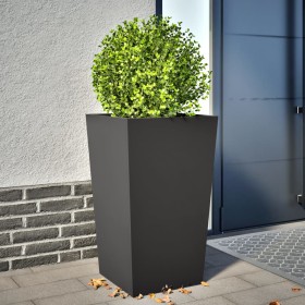 Schwarzer Stahl-Pflanzkübel 45x45x75 cm von , Töpfe und Pflanzgefäße - Ref: Foro24-851094, Preis: 80,02 €, Rabatt: %
