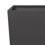 Black steel planter 45x45x75 cm by , Pots and planters - Ref: Foro24-851094, Price: 80,02 €, Discount: %