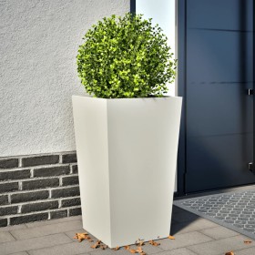 Weißer Stahl-Pflanzkübel 45x45x75 cm von , Töpfe und Pflanzgefäße - Ref: Foro24-851096, Preis: 70,65 €, Rabatt: %
